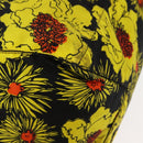 PRADA Tote Bag Nylon Yellow Silver Auth 146333-10