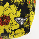 PRADA Tote Bag Nylon Yellow Silver Auth 146333-14