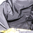 PRADA Tote Bag Nylon Yellow Silver Auth 146333-18