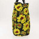 PRADA Tote Bag Nylon Yellow Silver Auth 146333-3