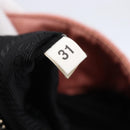 PRADA Quilted Chain Tote Bag Nylon Pink Silver Auth 146334-11