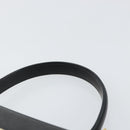 Salvatore Ferragamo Gancini Hand Bag Enamel 2way Black Gold Auth 146337-8