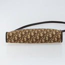 Christian Dior Trotter Canvas Shoulder Bag Beige Gold Auth 146342-9