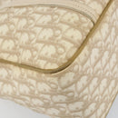 Christian Dior Trotter Canvas Romantic Chain Bag PVC Beige Silver Auth 146344-13