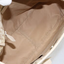 Christian Dior Trotter Canvas Romantic Chain Bag PVC Beige Silver Auth 146344-16