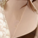 Christian Dior Trotter Canvas Romantic Chain Bag PVC Beige Silver Auth 146344-19