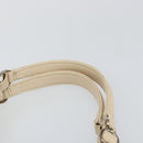 Christian Dior Trotter Canvas Romantic Chain Bag PVC Beige Silver Auth 146344-8