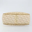Christian Dior Trotter Canvas Romantic Chain Bag PVC Beige Silver Auth 146344-9