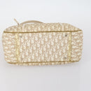 Christian Dior Trotter Canvas Romantic Chain Bag PVC Beige Silver Auth 146345-5