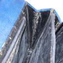 CELINE Hand Bag Leather Blue Gold Auth 146349-18