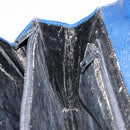 CELINE Hand Bag Leather Blue Gold Auth 146349-19