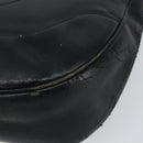 CHANEL Matelasse Shoulder Bag Leather Black Gold CC Auth 146351-10