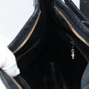 CHANEL Matelasse Shoulder Bag Leather Black Gold CC Auth 146351-18