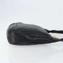 CHANEL Matelasse Shoulder Bag Leather Black Gold CC Auth 146351-4