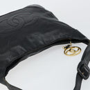 CHANEL Matelasse Shoulder Bag Leather Black Gold CC Auth 146351-6