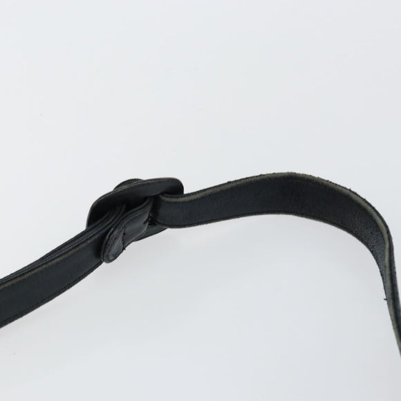 CHANEL Matelasse Shoulder Bag Leather Black Gold CC Auth 146351