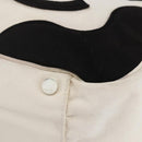 CHANEL marshmallow COCO Mark Hand Bag Canvas White Black CC Auth 146352-8