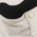 CHANEL marshmallow COCO Mark Hand Bag Canvas White Black CC Auth 146352-17