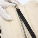 CHANEL marshmallow COCO Mark Hand Bag Canvas White Black CC Auth 146352-9