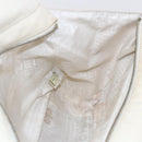 CHANEL marshmallow COCO Mark Hand Bag Canvas White Black CC Auth 146352-20