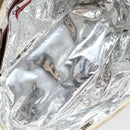 CHANEL Choco Bar Chain Tote Bag No5 Canvas White Silver CC Auth 146353-16