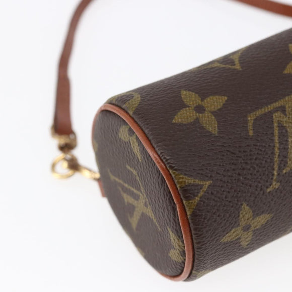 LOUIS VUITTON Monogram Papillon Pouch LV Auth 146356