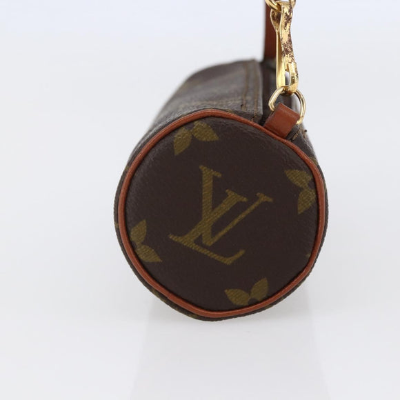 LOUIS VUITTON Monogram Papillon Pouch LV Auth 146356