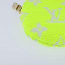 LOUIS VUITTON Ellipse BB Pouch Pile White Light Yellow Green Auth 146358-14