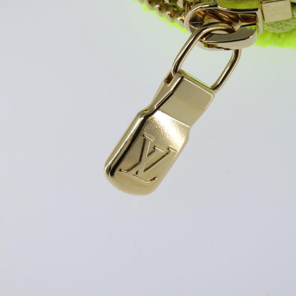 LOUIS VUITTON Ellipse BB Pouch Pile White Light Yellow Green Auth 146358