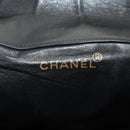 CHANEL Matelasse Chain Backpack Lamb Skin Black Gold CC Auth 146361AV-28