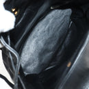 CHANEL Matelasse Chain Backpack Lamb Skin Black Gold CC Auth 146361AV-10