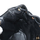 CHANEL Matelasse Chain Backpack Lamb Skin Black Gold CC Auth 146361AV-30