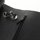 CHANEL Matelasse 30 Double Flap Chain Bag Caviar Skin Black CC Auth 146363SM-19