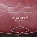 CHANEL Matelasse 30 Double Flap Chain Bag Caviar Skin Black CC Auth 146363SM-23