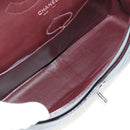 CHANEL Matelasse 30 Double Flap Chain Bag Caviar Skin Black CC Auth 146363SM-24