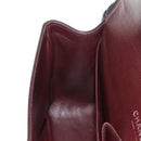 CHANEL Matelasse 30 Double Flap Chain Bag Caviar Skin Black CC Auth 146363SM-26