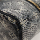 LOUIS VUITTON Monogram Laminated Jacquard Microvanity Navy M82467 Auth 146365SAM-18