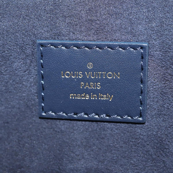 LOUIS VUITTON Monogram Laminated Jacquard Microvanity Navy M82467 Auth 146365SAM