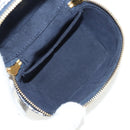 LOUIS VUITTON Monogram Laminated Jacquard Microvanity Navy M82467 Auth 146365SAM-11