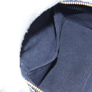 LOUIS VUITTON Monogram Laminated Jacquard Microvanity Navy M82467 Auth 146365SAM-28