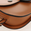 GUCCI Children's Koala Hand Bag Leather Brown Silver 605824 Auth 146368V-14