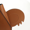 GUCCI Children's Koala Hand Bag Leather Brown Silver 605824 Auth 146368V-19