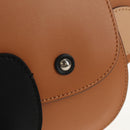 GUCCI Children's Koala Hand Bag Leather Brown Silver 605824 Auth 146368V-20