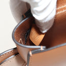 GUCCI Children's Koala Hand Bag Leather Brown Silver 605824 Auth 146368V-11