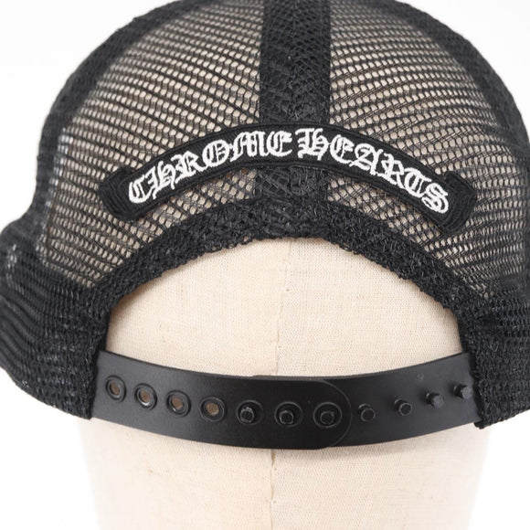 Chrome Hearts 3 Cemetery Cross King Taco Tracker Cap Cotton Black Auth 146386M