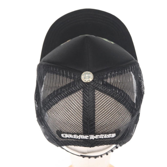 Chrome Hearts 3 Cemetery Cross King Taco Tracker Cap Cotton Black Auth 146386M