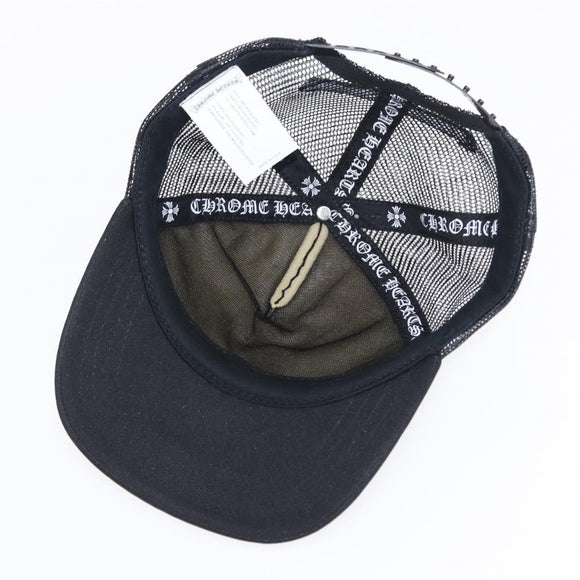 Chrome Hearts 3 Cemetery Cross King Taco Tracker Cap Cotton Black Auth 146386M