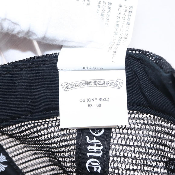 Chrome Hearts 3 Cemetery Cross King Taco Tracker Cap Cotton Black Auth 146386M