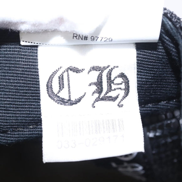 Chrome Hearts 3 Cemetery Cross King Taco Tracker Cap Cotton Black Auth 146386M