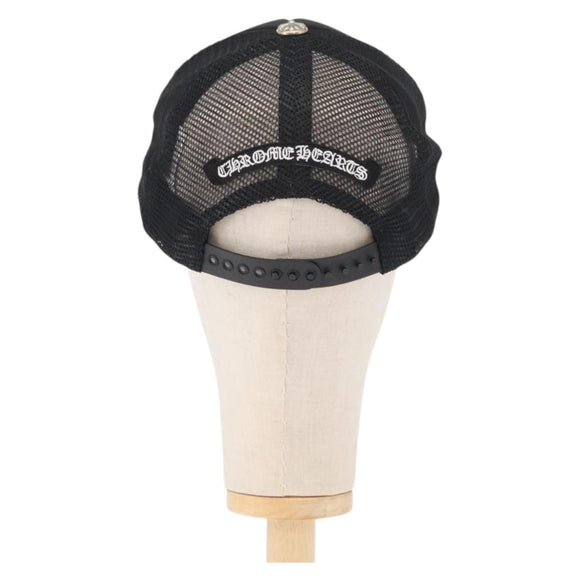 Chrome Hearts 3 Cemetery Cross King Taco Tracker Cap Cotton Black Auth 146386M